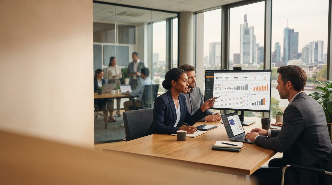 Navlik Sivren Dashboard-Ansicht einer datenbasierten Analyseoberfläche für Anleger